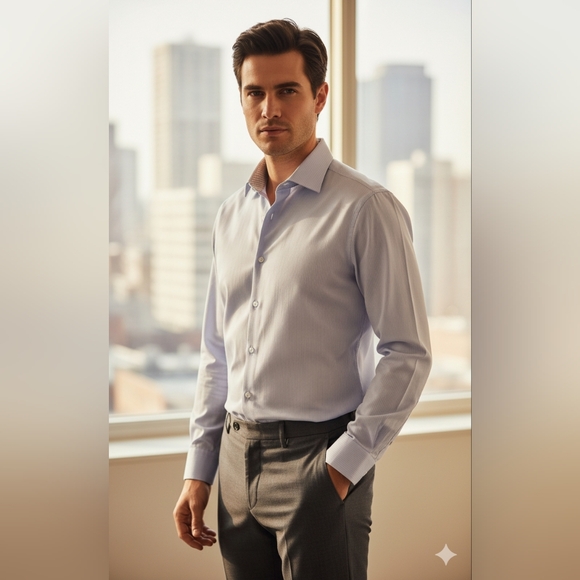 Tailorbyrd Other - Men's Tailorbyrd Collection Trim Fit Dress Shirt - Size 16 - 34/35